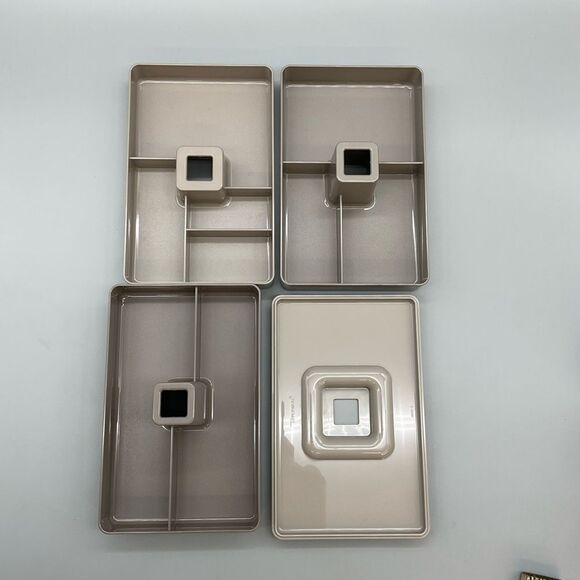 80s Tupperware 3 Tier Organizer Stacking Nesting Tupperware Box - Picture 4 of 10